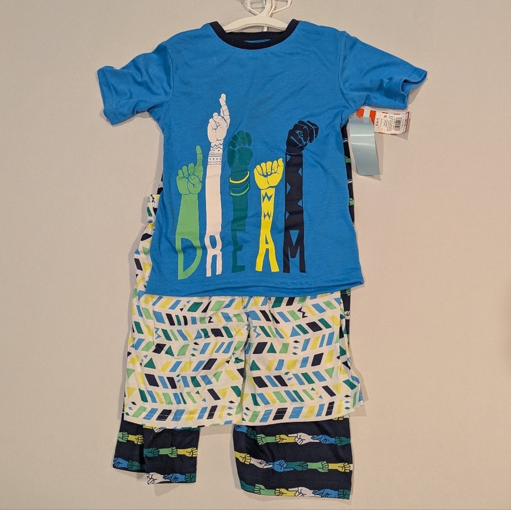 Cat & Jack Blue Pajama Set with Dream Graphic